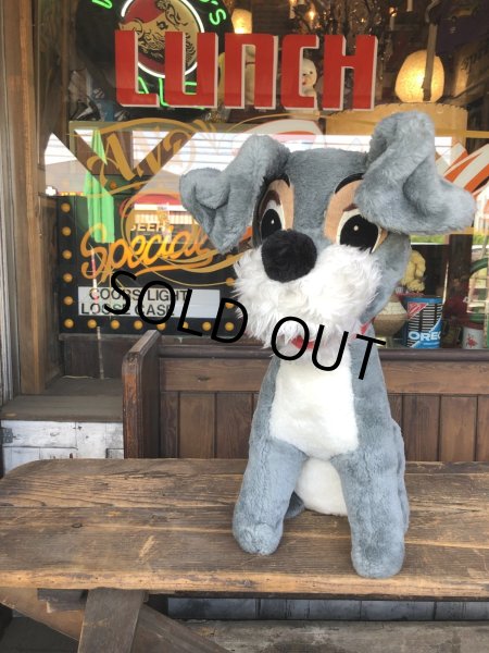 画像1: 70s Vintage Walt Disney Lady and the Tramp Plush Doll 50cm (R667) (1)