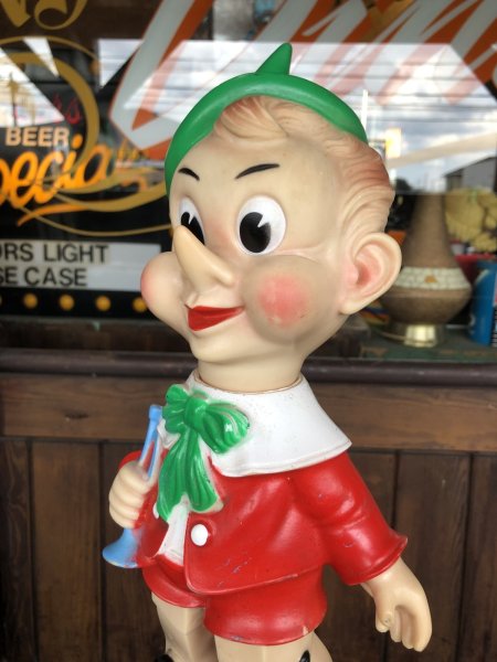 画像6: 60s Vintage Ledraplastic Ledra Disney Pinocchio Squeak Rubber Toy 35cm (R668) (6)