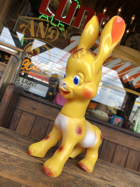 画像12: 60s Vintage Ledraplastic Ledra Disney Pinocchio Lampwick Donkey Squeak Rubber Toy 37cm (R670) (12)