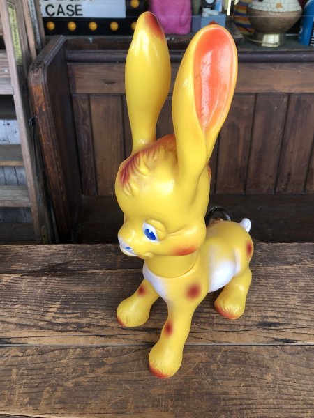 画像7: 60s Vintage Ledraplastic Ledra Disney Pinocchio Lampwick Donkey Squeak Rubber Toy 37cm (R670) (7)
