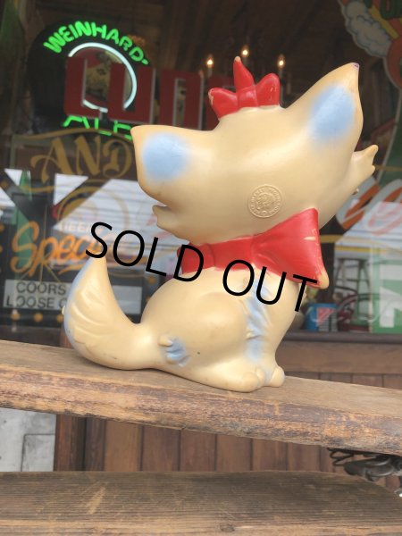画像3: 60s Vintage Ledraplastic Ledra Disney The Aristocats Marie Squeak Rubber Toy (R670) (3)