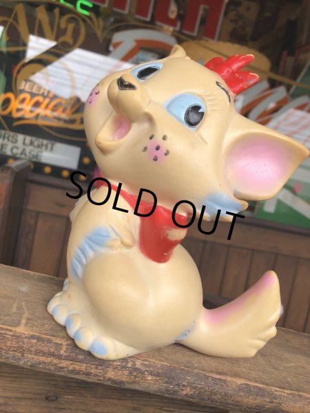 画像8: 60s Vintage Ledraplastic Ledra Disney The Aristocats Marie Squeak Rubber Toy (R670) (8)