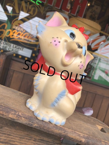 画像7: 60s Vintage Ledraplastic Ledra Disney The Aristocats Marie Squeak Rubber Toy (R670) (7)
