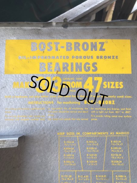 画像16: Vintage Bost-Bronz Bronze Bearings Bank Metal Cabinet (R704) (16)