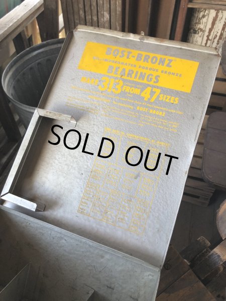 画像15: Vintage Bost-Bronz Bronze Bearings Bank Metal Cabinet (R704) (15)