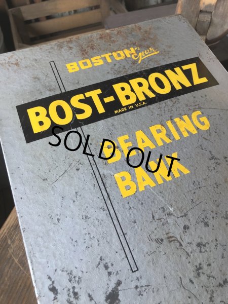 画像13: Vintage Bost-Bronz Bronze Bearings Bank Metal Cabinet (R704) (13)