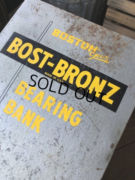 画像12: Vintage Bost-Bronz Bronze Bearings Bank Metal Cabinet (R704) (12)