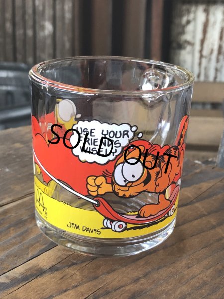 画像3: 80s Vintage ANCHOR HOCKING Glass McDonald's GARFIELD Mug Cup SET (R706) (3)