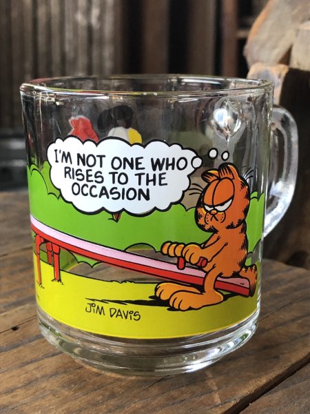 画像5: 80s Vintage ANCHOR HOCKING Glass McDonald's GARFIELD Mug Cup SET (R706) (5)