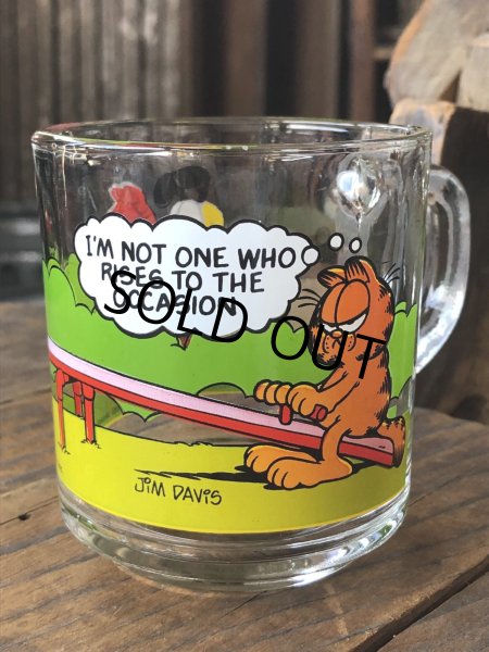 画像5: 80s Vintage ANCHOR HOCKING Glass McDonald's GARFIELD Mug Cup SET (R706) (5)