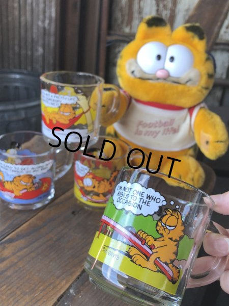 画像13: 80s Vintage ANCHOR HOCKING Glass McDonald's GARFIELD Mug Cup SET (R706) (13)