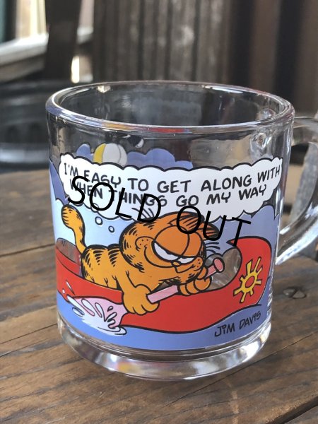 画像4: 80s Vintage ANCHOR HOCKING Glass McDonald's GARFIELD Mug Cup SET (R706) (4)