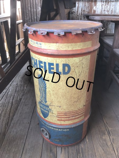 画像16: Vintage RICHFIELD Oil 115lb Drum Can (R709) (16)