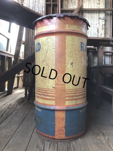 画像6: Vintage RICHFIELD Oil 115lb Drum Can (R709) (6)