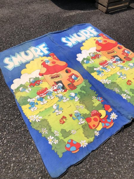 画像12: 80s Vintage Smurfs Sleeping Bag (R707) (12)