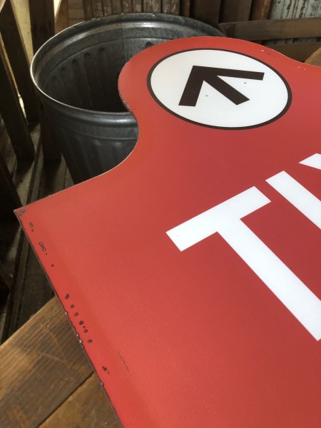 画像12: USA Wendy's Restaurant Drive Thru Exit Sign (R712) (12)