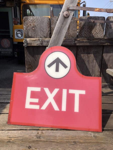 画像13: USA Wendy's Restaurant Drive Thru Exit Sign (R712) (13)