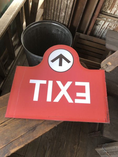 画像9: USA Wendy's Restaurant Drive Thru Exit Sign (R712) (9)