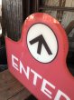画像3: USA Wendy's Restaurant Drive Thru Enter Sign (R711) (3)