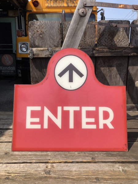 画像13: USA Wendy's Restaurant Drive Thru Enter Sign (R711) (13)