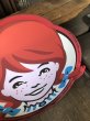 画像9: U.S.A Wendy's Restaurant Wendy Logo Huge Sign 106x115cm (R714) (9)