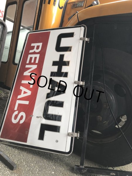 画像23: U-HAUL RENTALS Double Sided Store Display Sign w/Bracket Hanger (R715) (23)