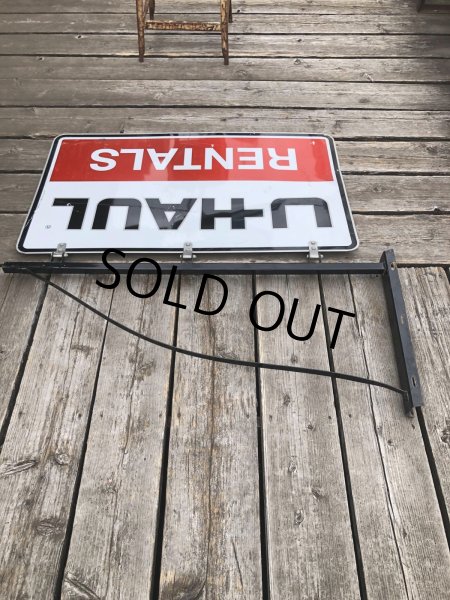 画像11: U-HAUL RENTALS Double Sided Store Display Sign w/Bracket Hanger (R715) (11)