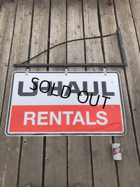 画像20: U-HAUL RENTALS Double Sided Store Display Sign w/Bracket Hanger (R715) (20)