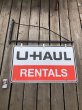 画像21: U-HAUL RENTALS Double Sided Store Display Sign w/Bracket Hanger (R715) (21)