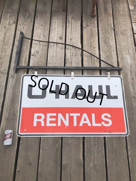 画像21: U-HAUL RENTALS Double Sided Store Display Sign w/Bracket Hanger (R715) (21)