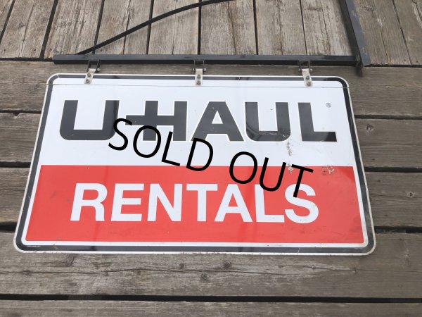 画像19: U-HAUL RENTALS Double Sided Store Display Sign w/Bracket Hanger (R715) (19)
