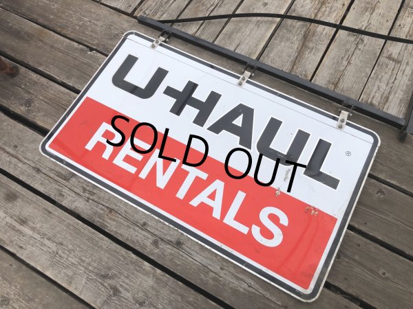 画像18: U-HAUL RENTALS Double Sided Store Display Sign w/Bracket Hanger (R715) (18)