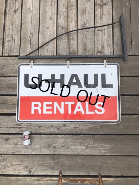画像14: U-HAUL RENTALS Double Sided Store Display Sign w/Bracket Hanger (R715) (14)