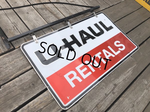 画像12: U-HAUL RENTALS Double Sided Store Display Sign w/Bracket Hanger (R715) (12)