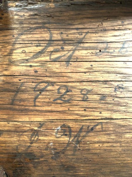 画像12: Antique Wooden BAR Stool (R716) (12)