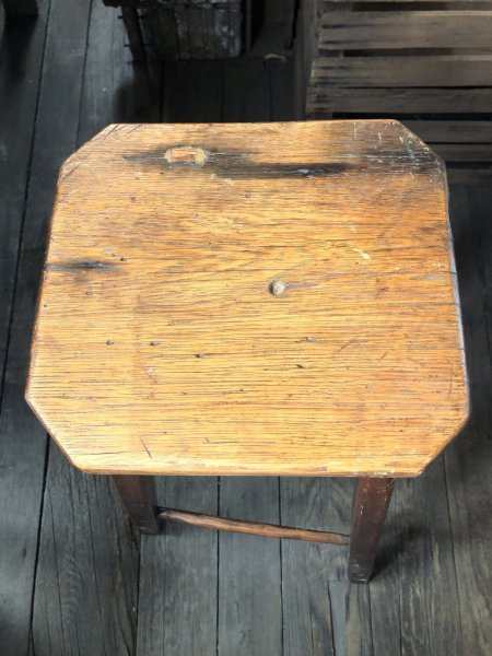 画像6: Antique Wooden BAR Stool (R716) (6)