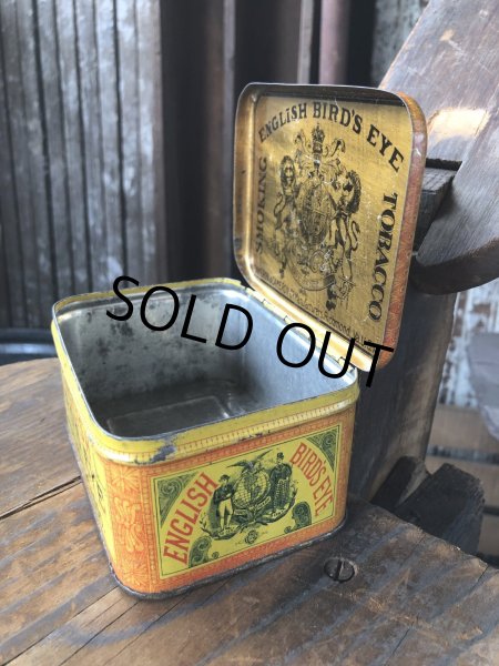 画像3: Vintage Advertising Cigarette Smoking Tobacco Tin Can ENGLISH BIRD'S EYE  (R722) (3)