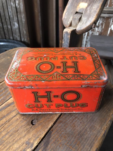 画像4: Vintage Advertising Cigarette Smoking Tobacco Tin Can H-O CUT PLUG (R719) (4)