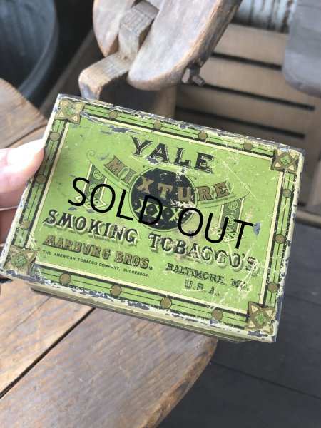画像8: Vintage Advertising Cigarette Smoking Tobacco Tin Can YALE  (R721) (8)