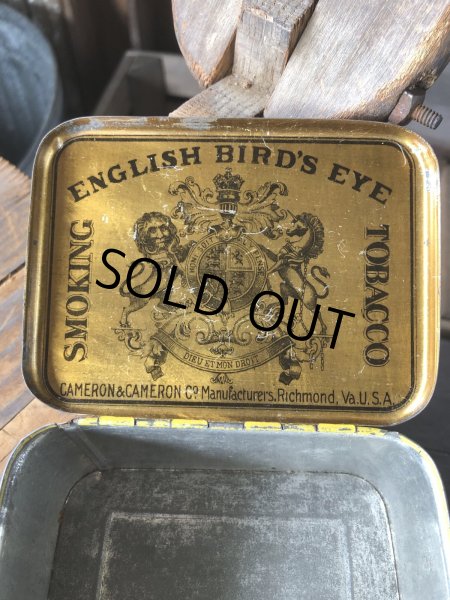 画像8: Vintage Advertising Cigarette Smoking Tobacco Tin Can ENGLISH BIRD'S EYE  (R722) (8)