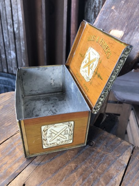 画像3: Vintage Advertising Cigarette Smoking Tobacco Tin Can ALLES & FISHER'S J.A. (R720) (3)