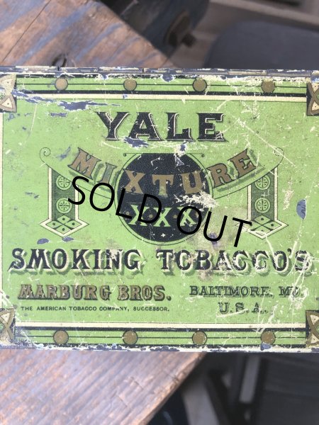 画像6: Vintage Advertising Cigarette Smoking Tobacco Tin Can YALE  (R721) (6)