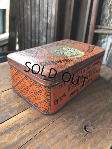 画像5: Vintage Advertising Cigarette Smoking Tobacco Tin Can TIGER CHEWING TOBACCO (R718) (5)