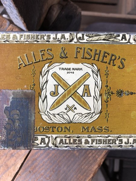 画像6: Vintage Advertising Cigarette Smoking Tobacco Tin Can ALLES & FISHER'S J.A. (R720) (6)