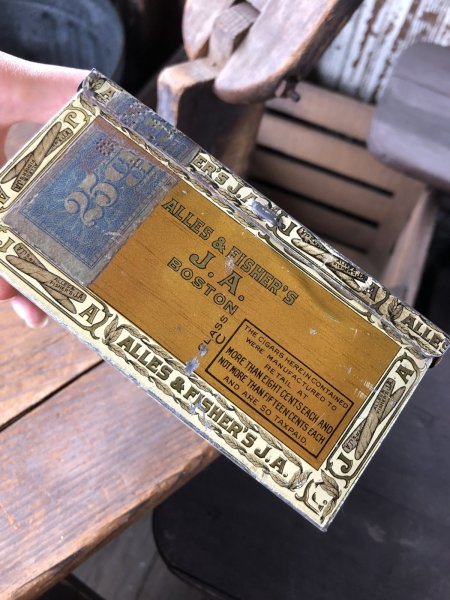画像9: Vintage Advertising Cigarette Smoking Tobacco Tin Can ALLES & FISHER'S J.A. (R720) (9)