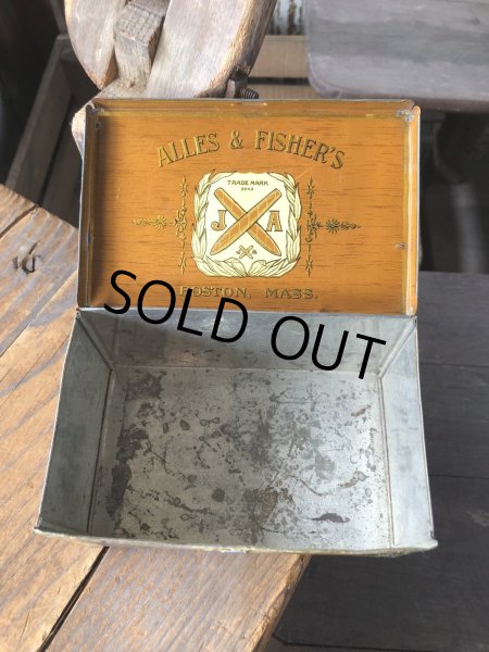 画像2: Vintage Advertising Cigarette Smoking Tobacco Tin Can ALLES & FISHER'S J.A. (R720) (2)