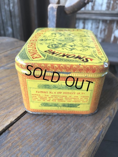 画像5: Vintage Advertising Cigarette Smoking Tobacco Tin Can ENGLISH BIRD'S EYE  (R722) (5)