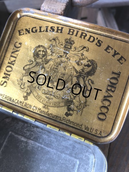 画像7: Vintage Advertising Cigarette Smoking Tobacco Tin Can ENGLISH BIRD'S EYE  (R722) (7)