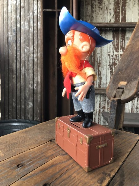 画像2: 70s Vintage R.Dakin W/Bank Figure Looney Tunes  Yosemite Sam (R726)  (2)