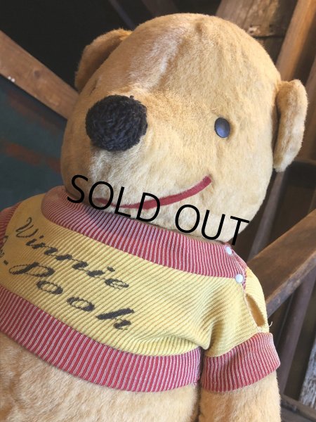 画像4: 60s Vintage Gund J Swedlin Walt Disney Winnie the Pooh Plush Doll (R724) (4)